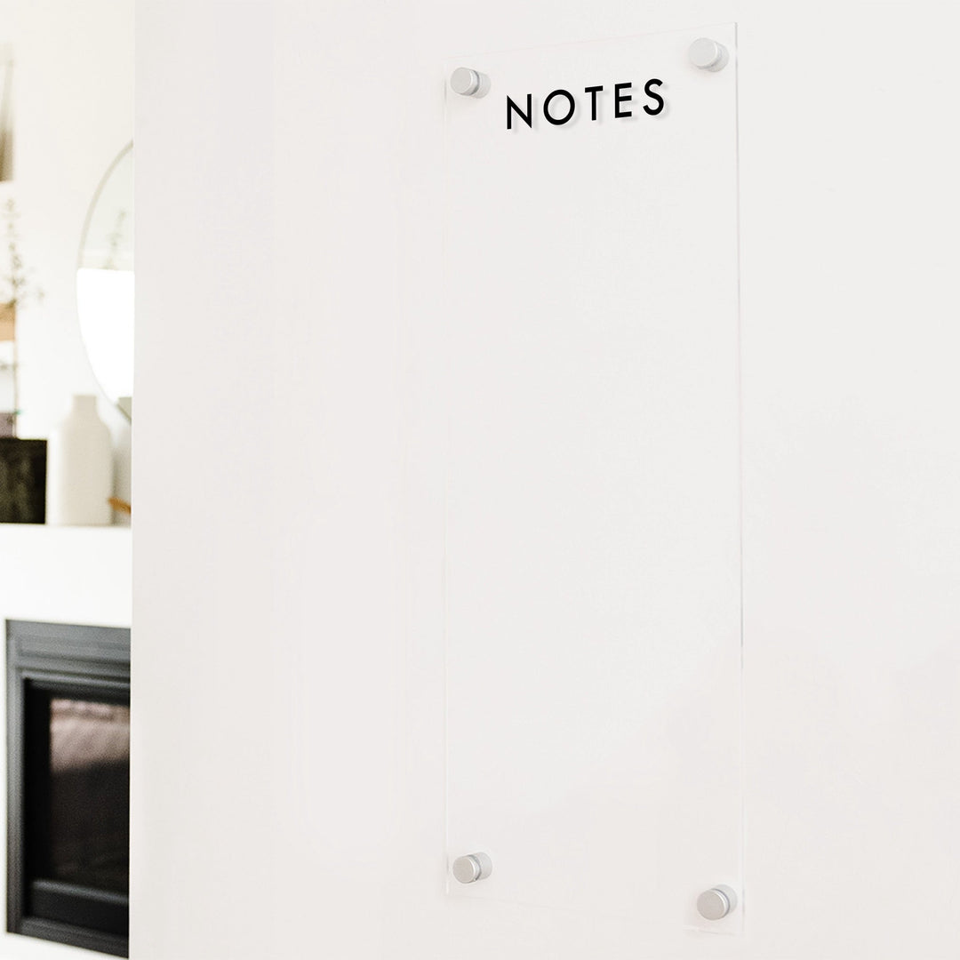 Slim Acrylic Dry-erase Board | Vertical Madi