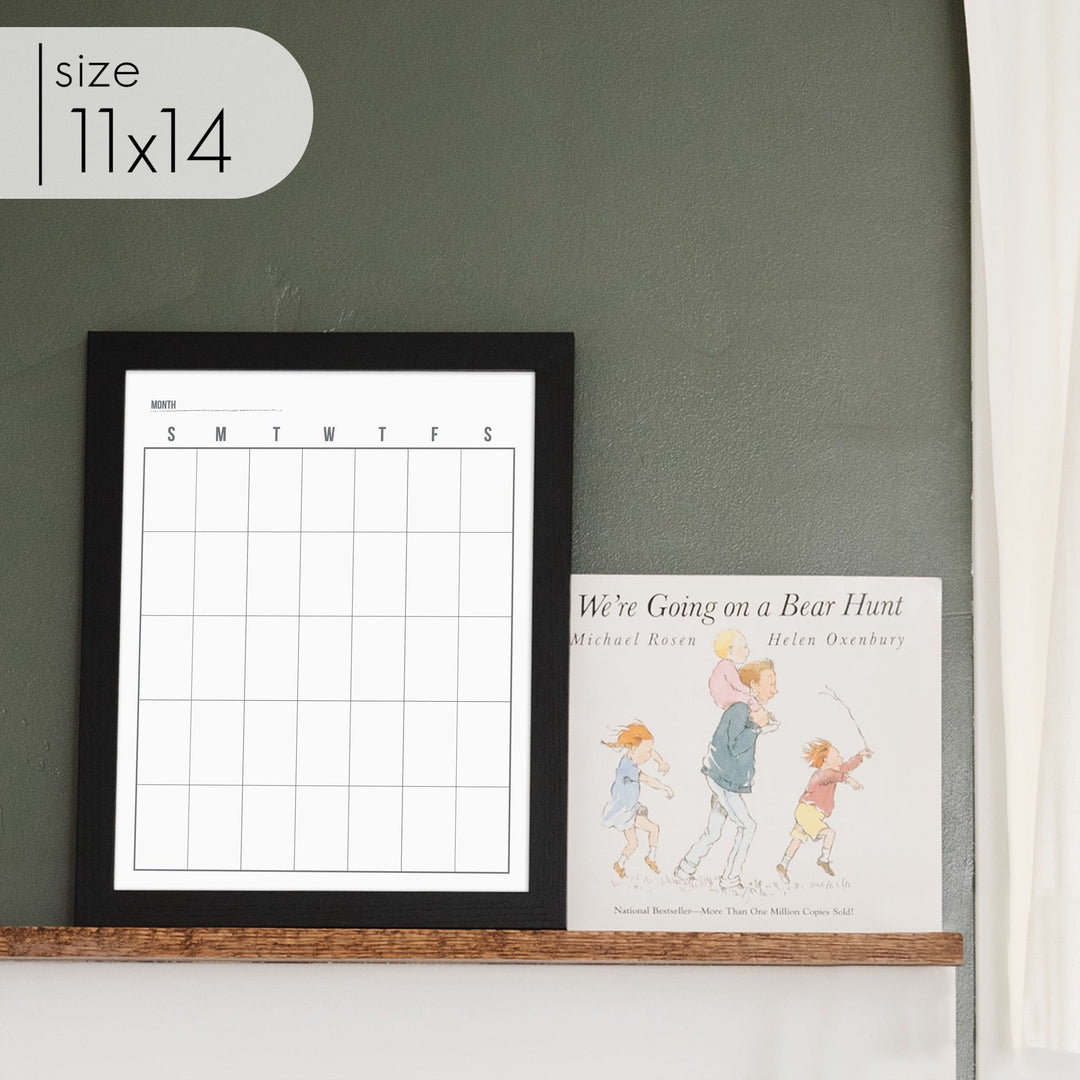 Monthly Framed Whiteboard Calendar | Vertical Dwyer