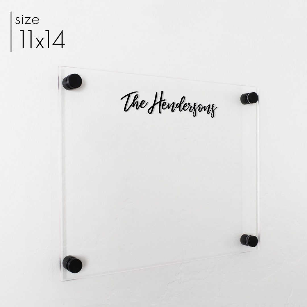 Small Acrylic Dry-erase Board | Horizontal Traeger