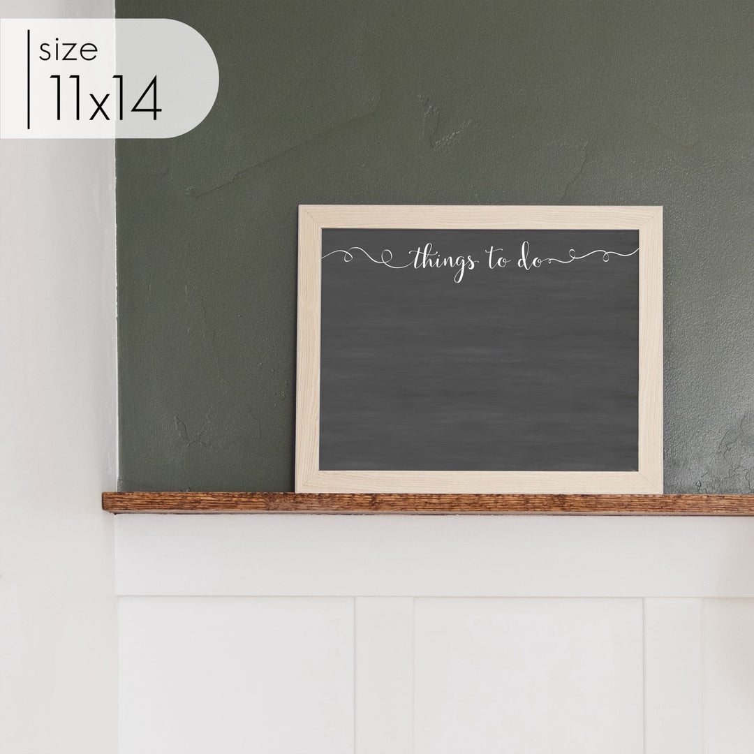 Small Framed Chalkboard | Horizontal Knope