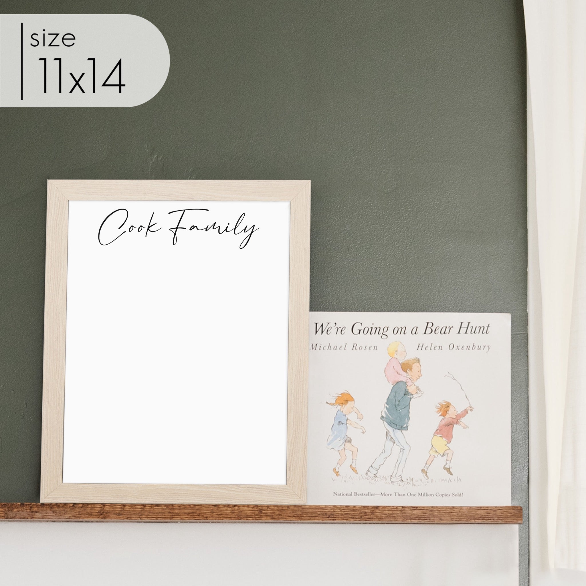 Small Framed Whiteboard | Vertical Pennington