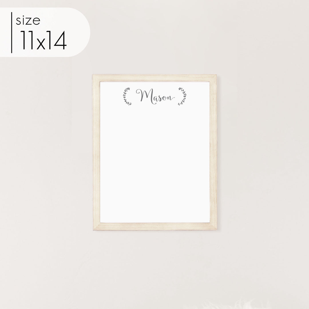 Small Framed Whiteboard | Vertical Eagleton