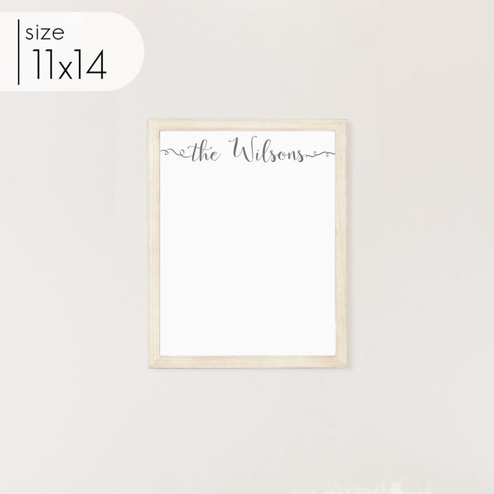 Small Framed Whiteboard | Vertical Knope