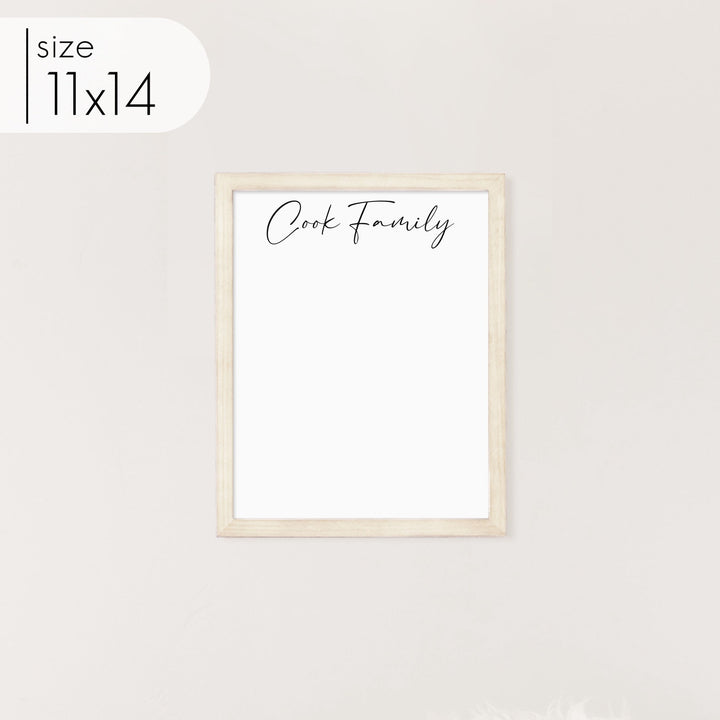 Small Framed Whiteboard | Vertical Pennington