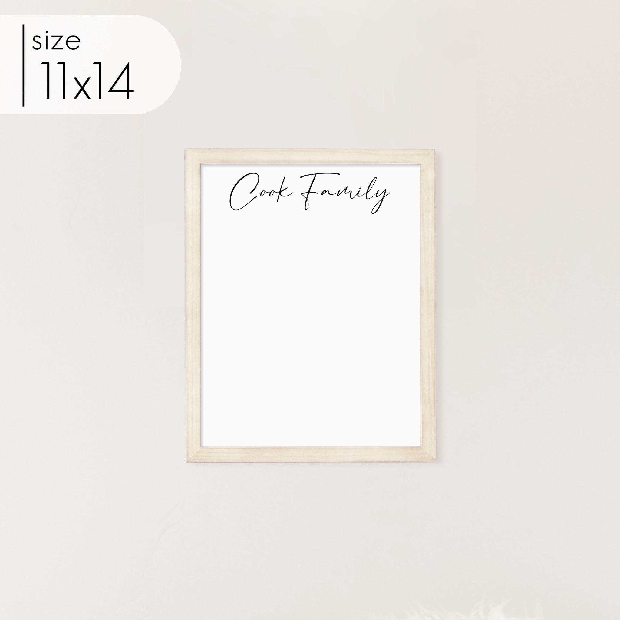 Small Framed Whiteboard | Vertical Pennington