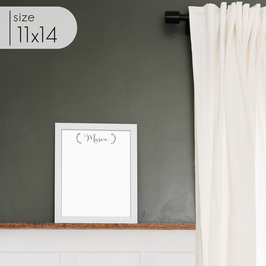 Small Framed Whiteboard | Vertical Eagleton