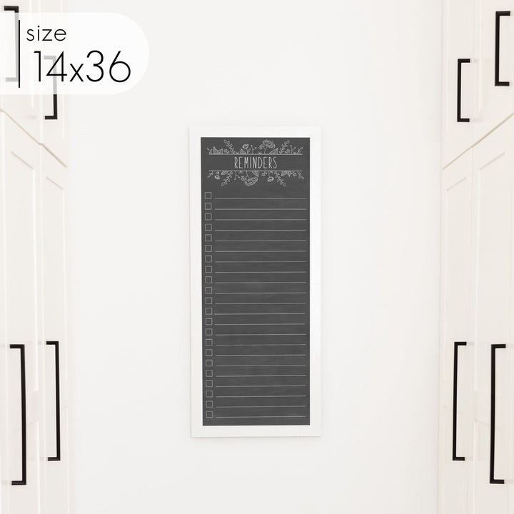 Slim Checklist Framed Chalkboard | Vertical Lucy