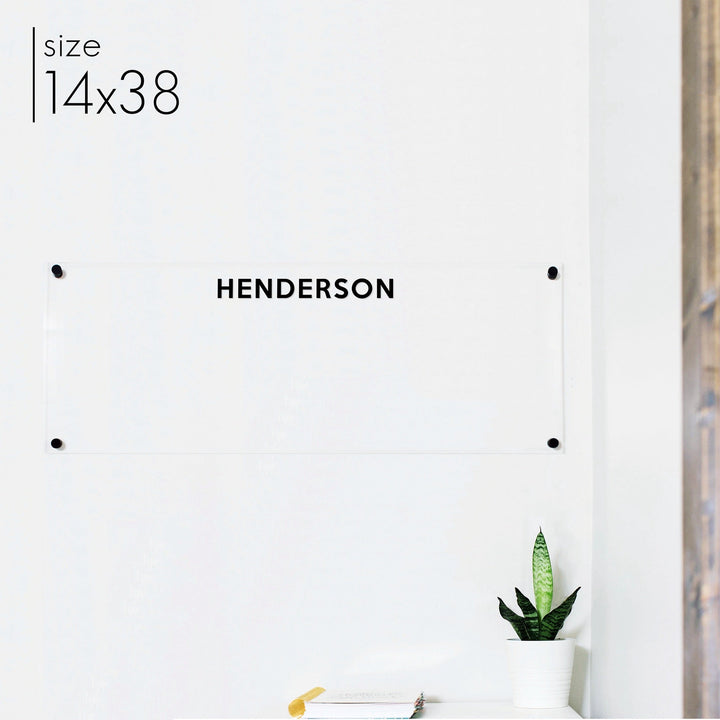 Large Acrylic Dry-erase Board | Horizontal Minimalist