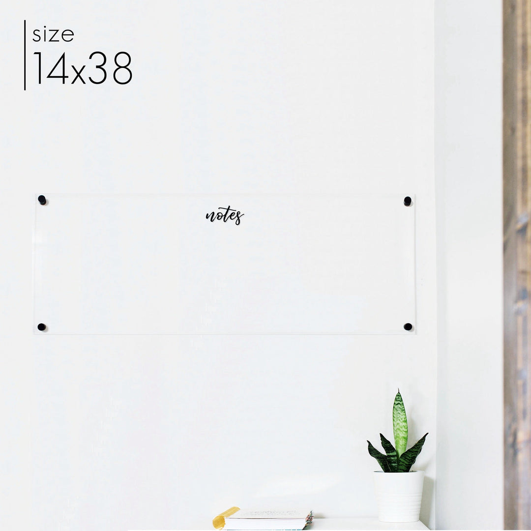 Slim Acrylic Dry-erase Board | Horizontal Traeger