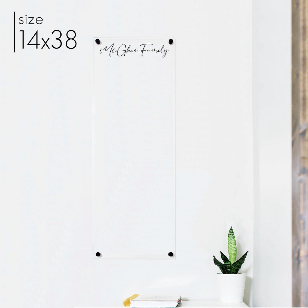 Slim Acrylic Dry-erase Board | Vertical Pennington