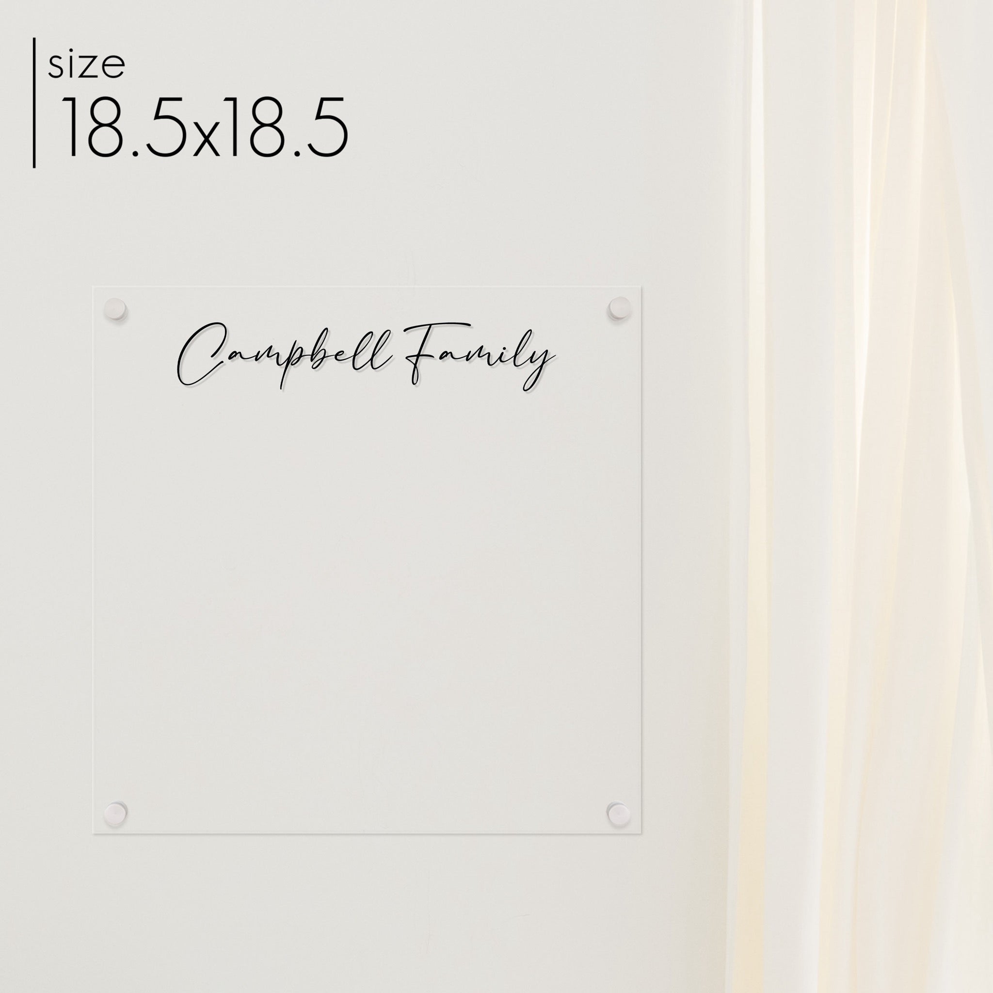 Square Acrylic Dry-erase Board | Square Pennington