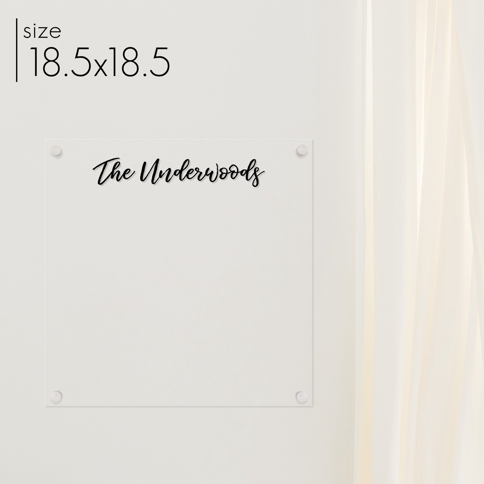 Square Acrylic Dry-erase Board | Square Traeger