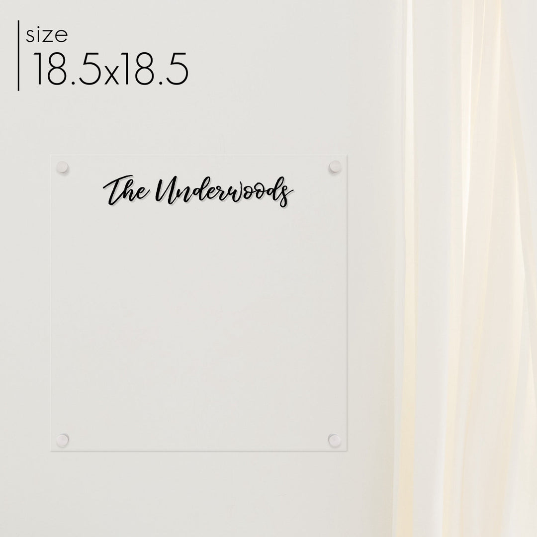 Square Acrylic Dry-erase Board | Square Traeger