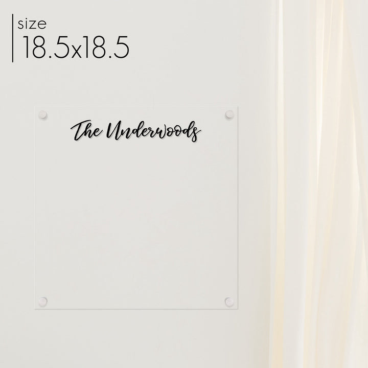Square Acrylic Dry-erase Board | Square Traeger