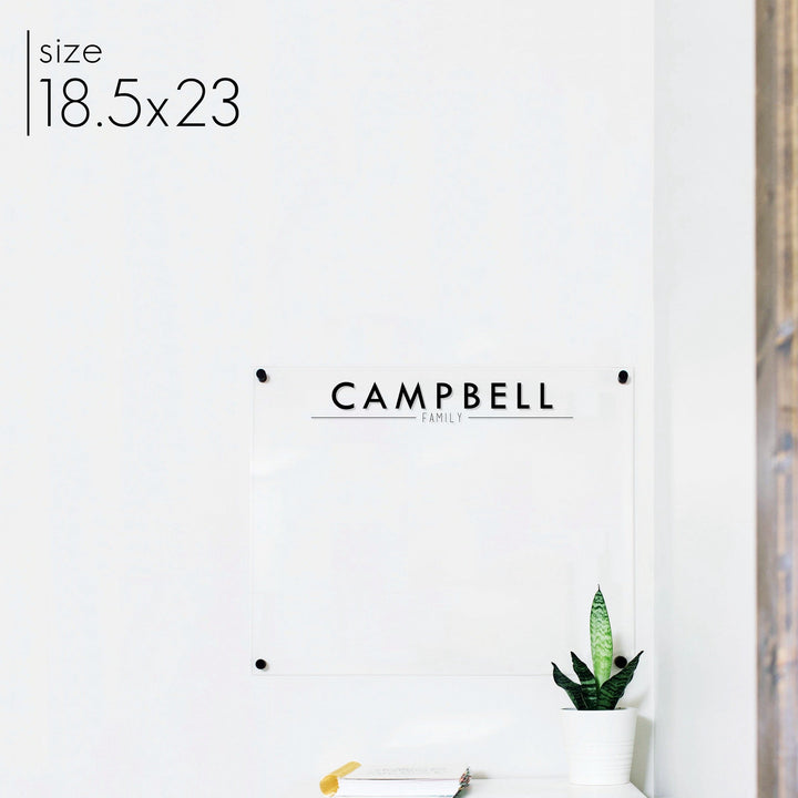 Large Acrylic Dry-erase Board | Horizontal Craig