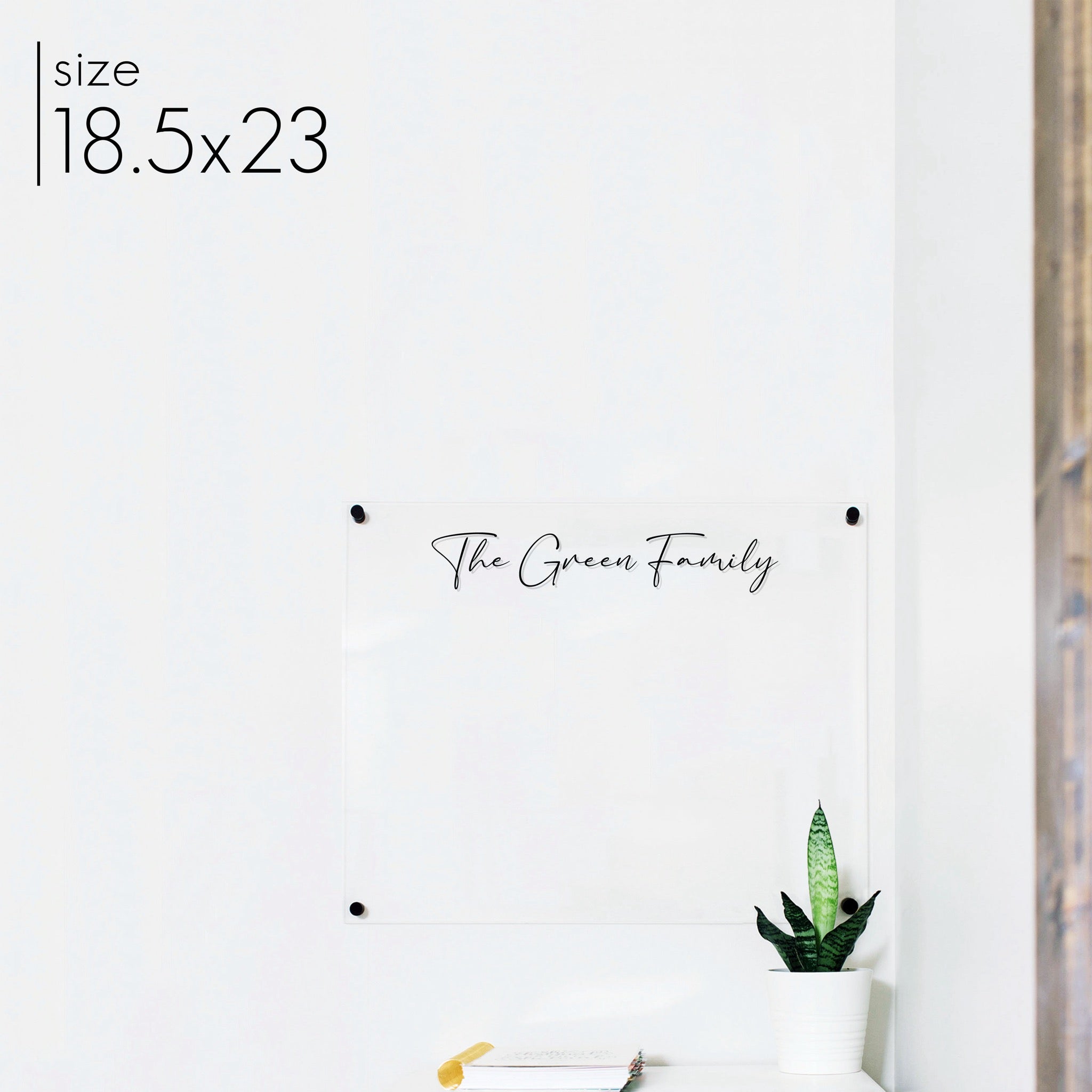 Large Acrylic Dry-erase Board | Horizontal Pennington