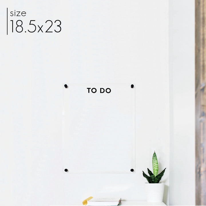 Large Acrylic Dry-erase Board | Vertical Minimalist