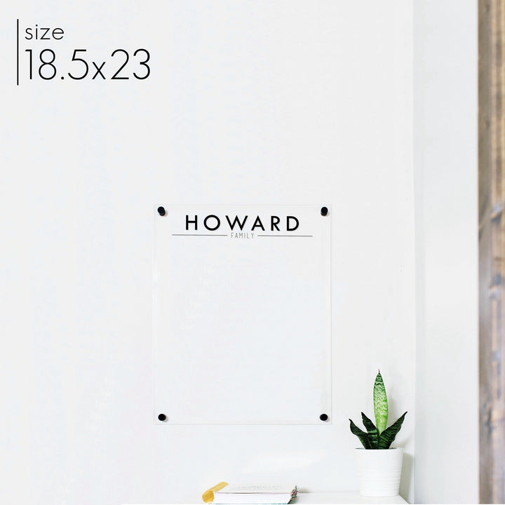 Large Acrylic Dry-erase Board | Vertical Craig
