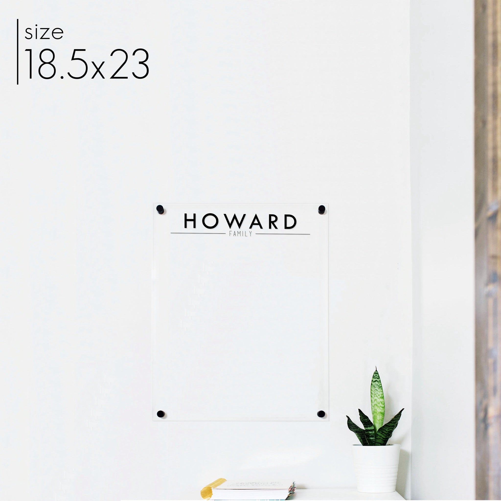 Large Acrylic Dry-erase Board | Vertical Craig