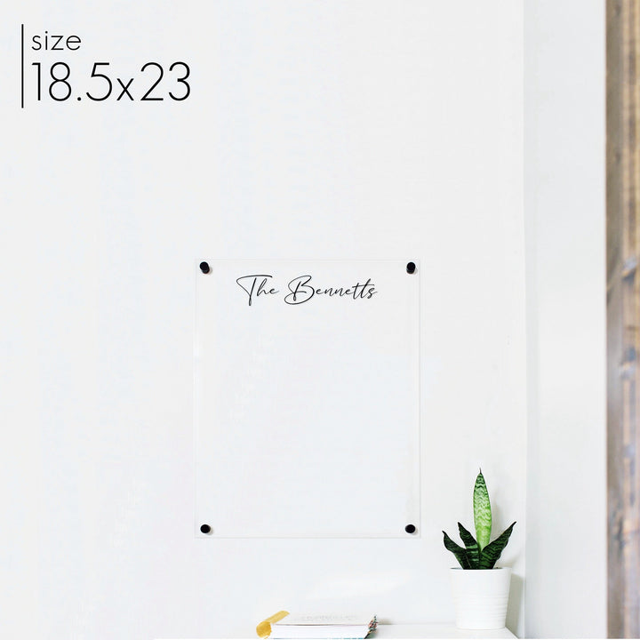 Large Acrylic Dry-erase Board | Vertical Pennington