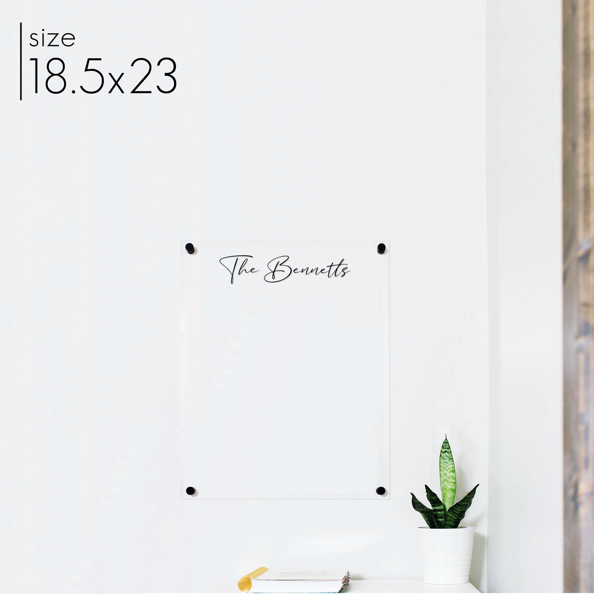 Large Acrylic Dry-erase Board | Vertical Pennington