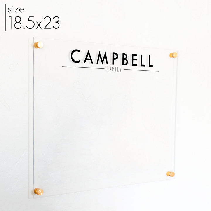 Large Acrylic Dry-erase Board | Horizontal Craig