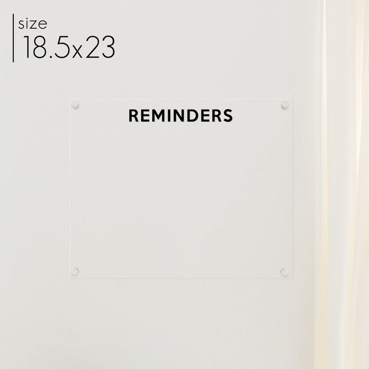 Large Acrylic Dry-erase Board | Horizontal Minimalist