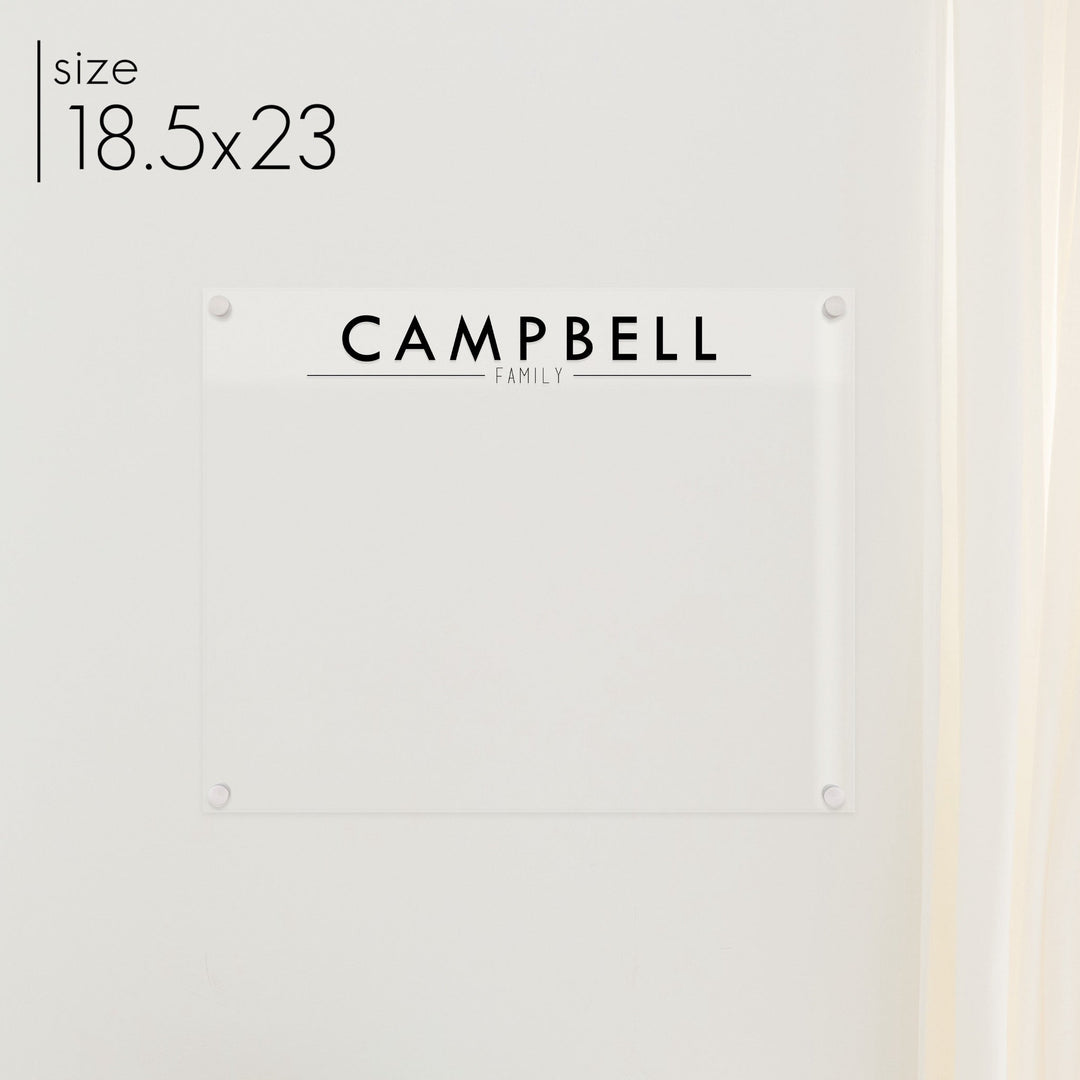 Large Acrylic Dry-erase Board | Horizontal Craig