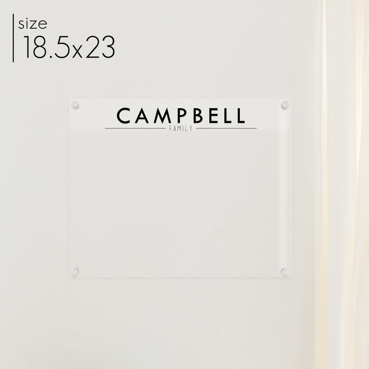 Large Acrylic Dry-erase Board | Horizontal Craig