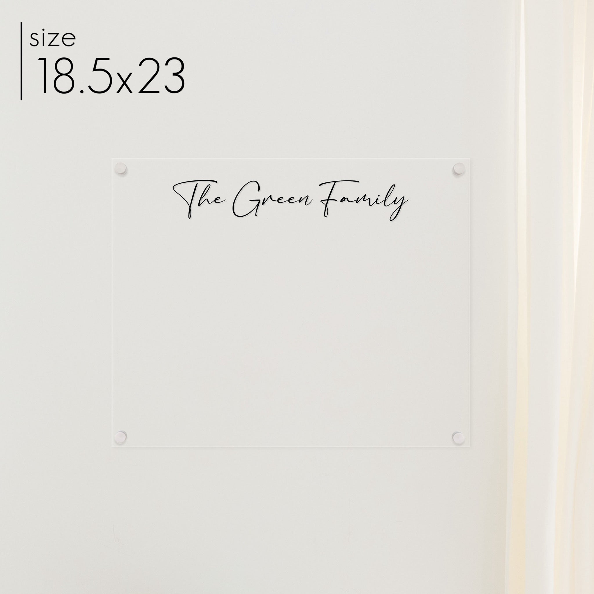Large Acrylic Dry-erase Board | Horizontal Pennington