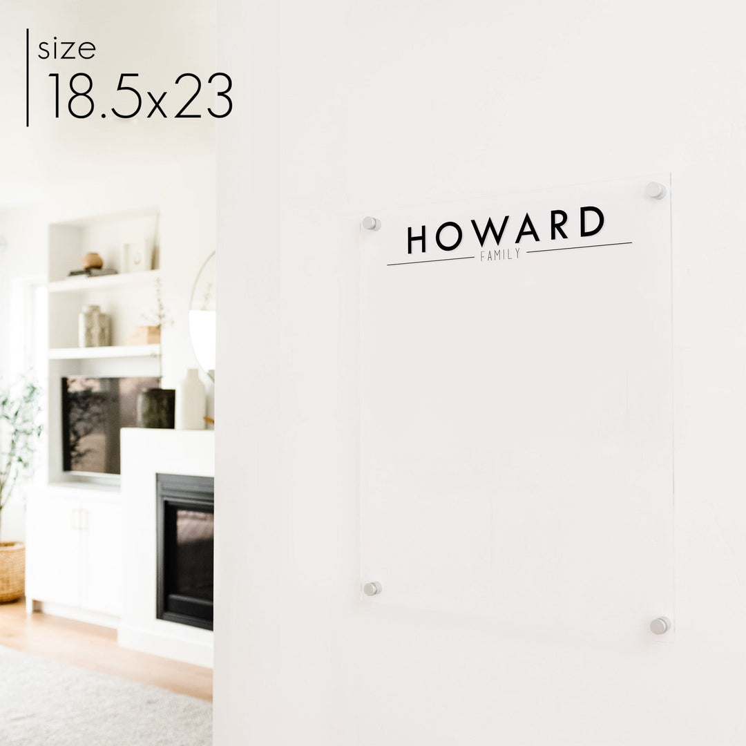 Large Acrylic Dry-erase Board | Vertical Craig