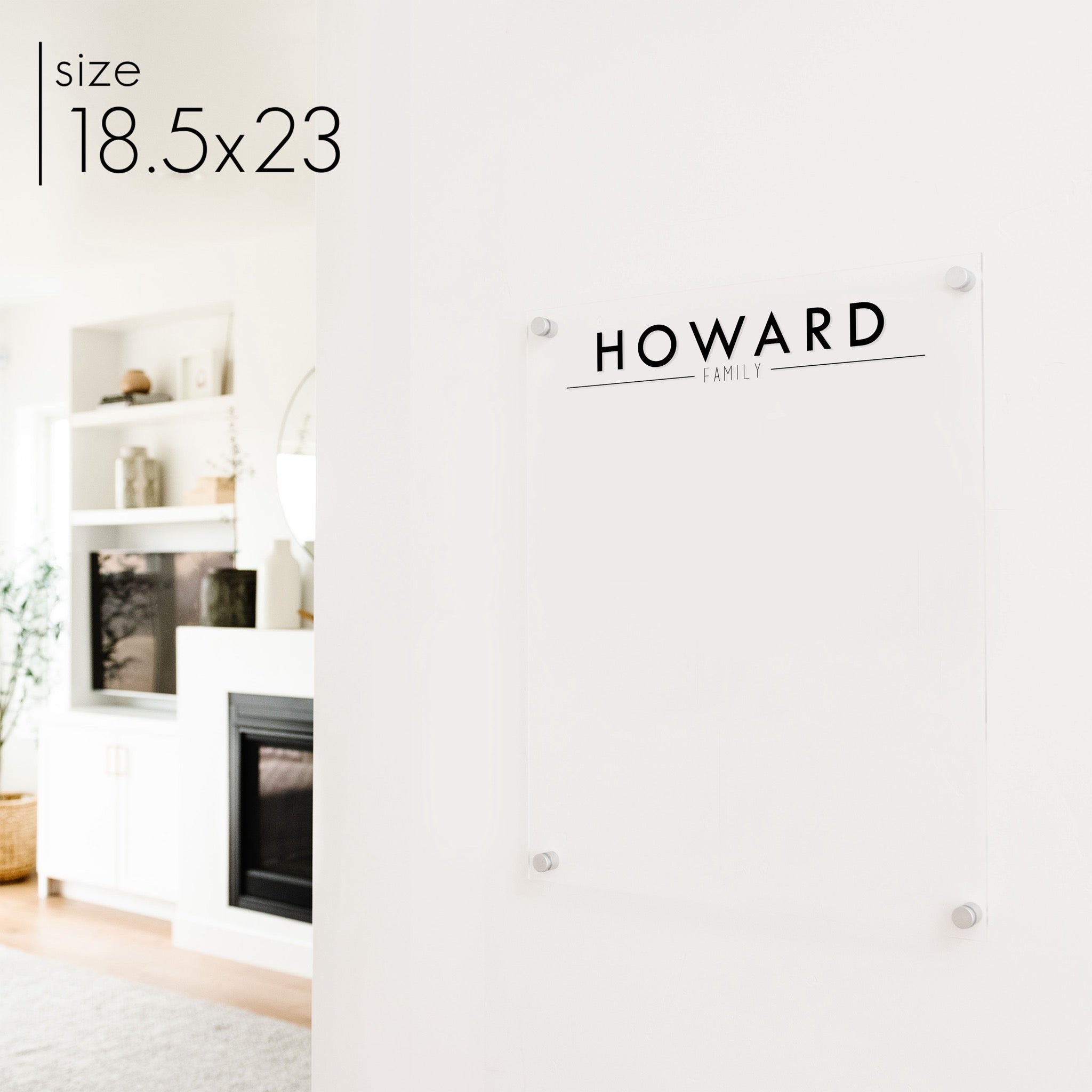Large Acrylic Dry-erase Board | Vertical Craig