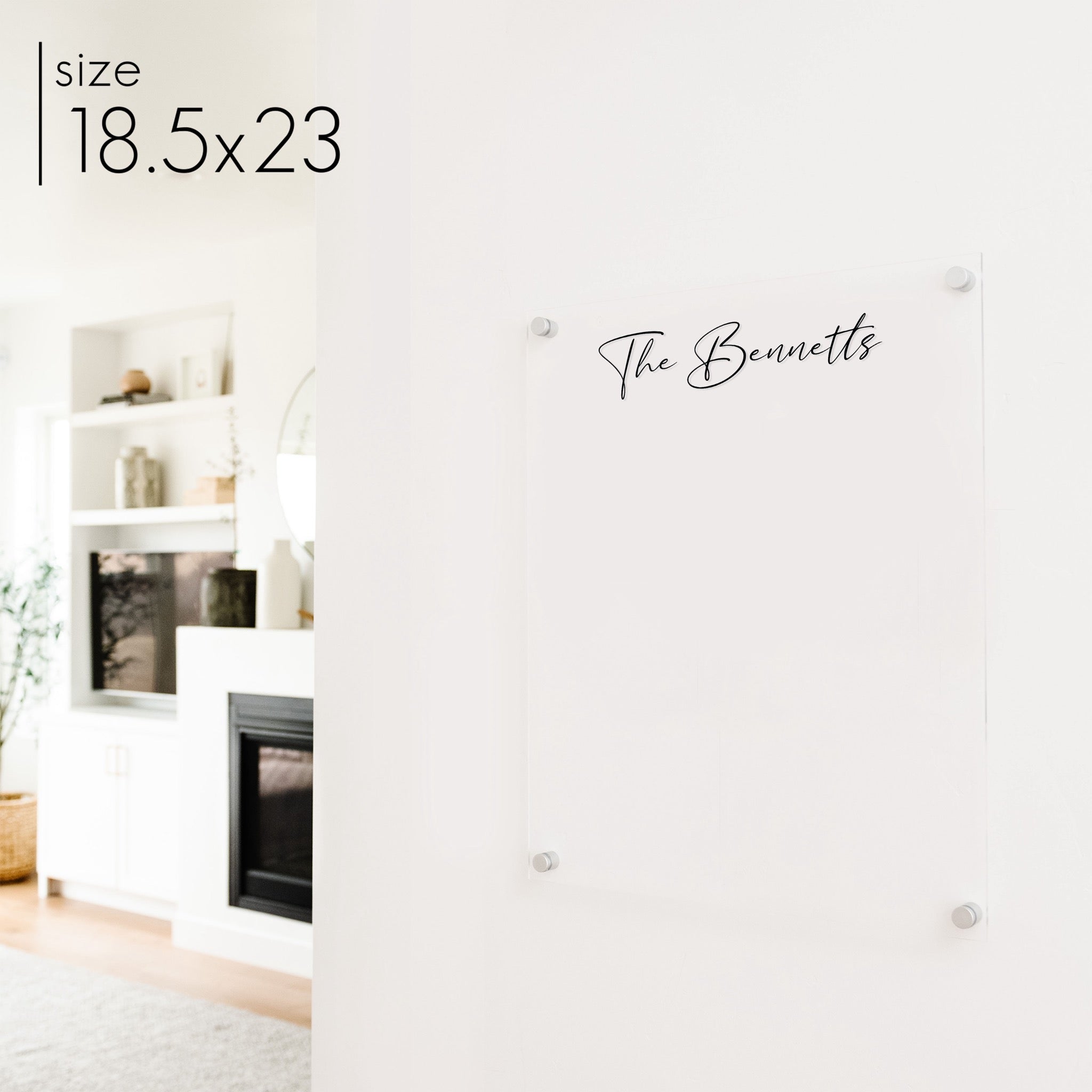 Large Acrylic Dry-erase Board | Vertical Pennington