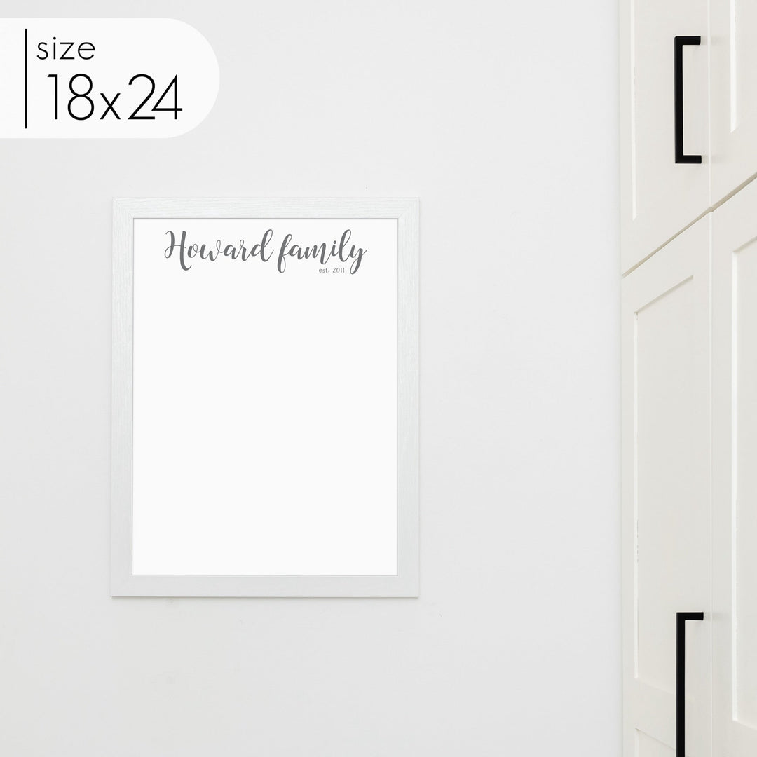 Large Framed Whiteboard | Vertical Perkins