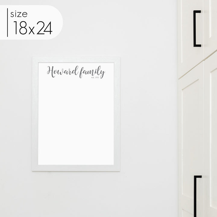 Large Framed Whiteboard | Vertical Perkins