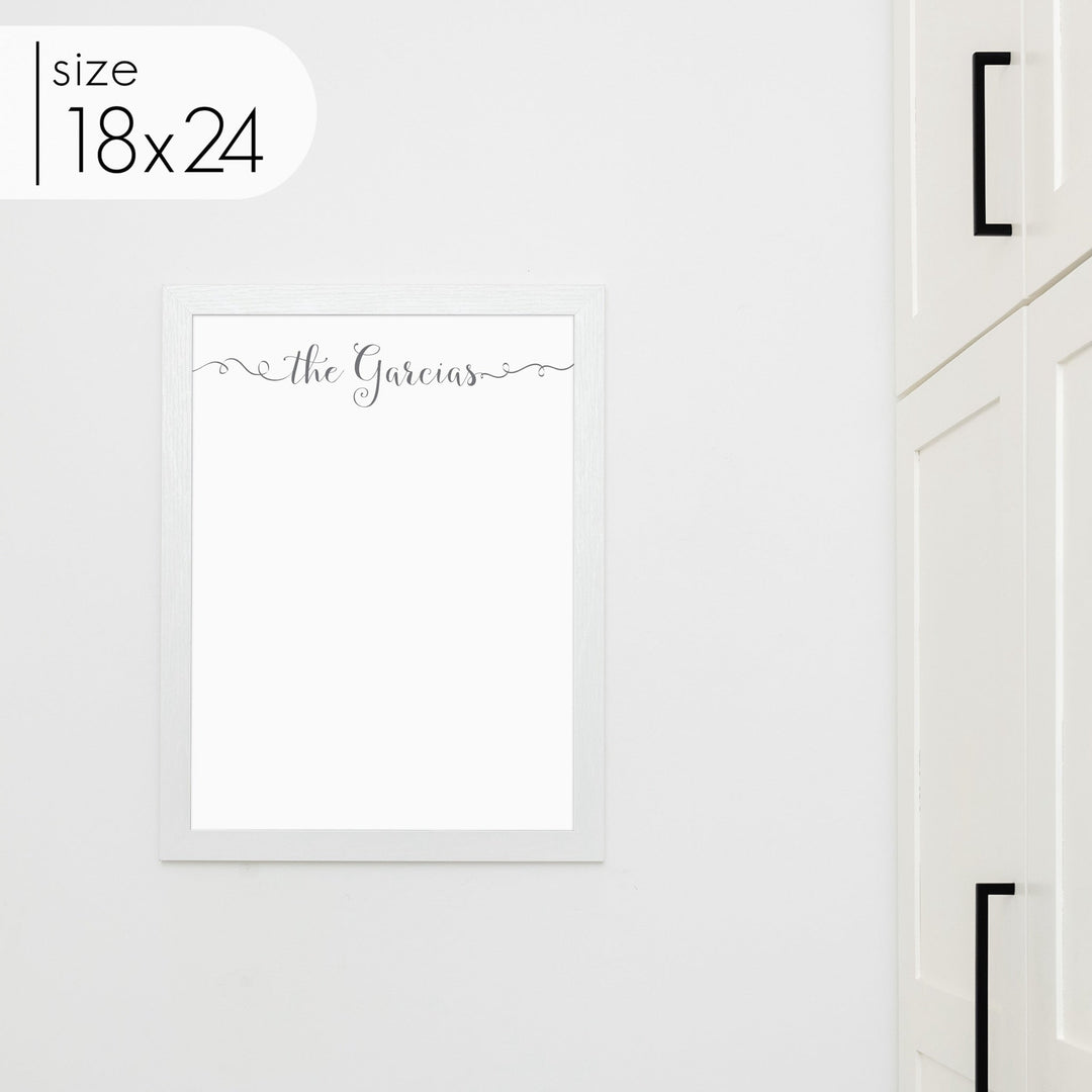 Large Framed Whiteboard | Vertical Knope