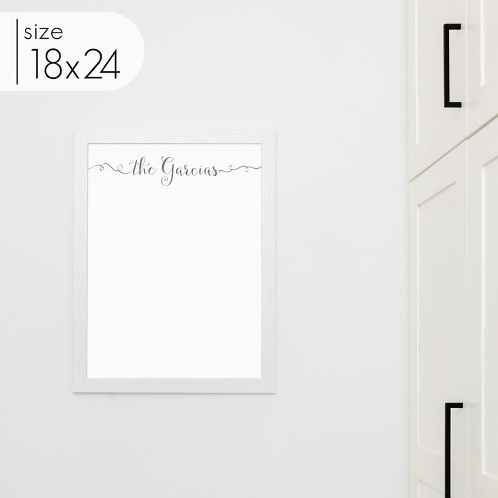 Large Framed Whiteboard | Vertical Knope