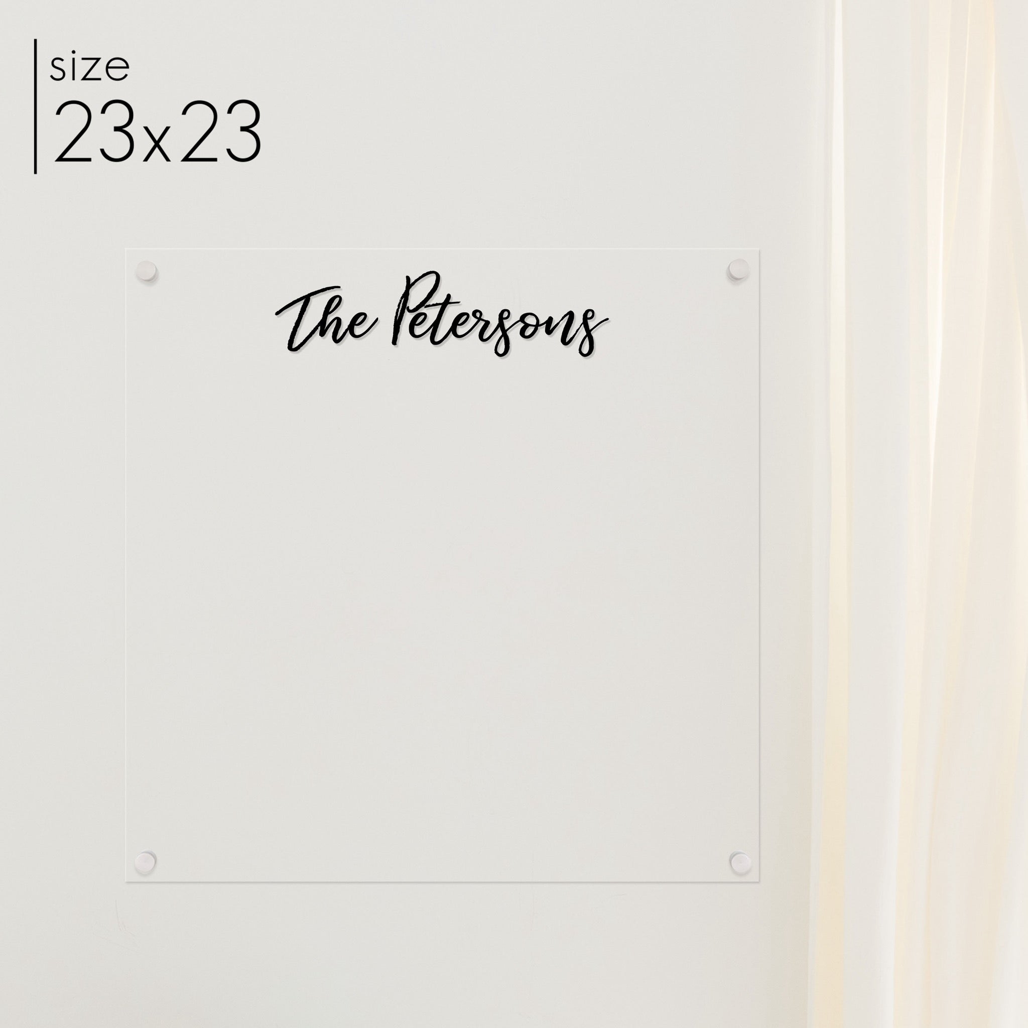 Square Acrylic Dry-erase Board | Square Traeger