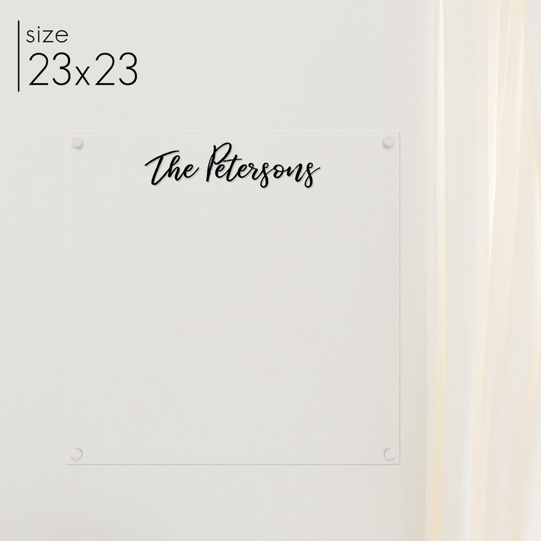 Square Acrylic Dry-erase Board | Square Traeger