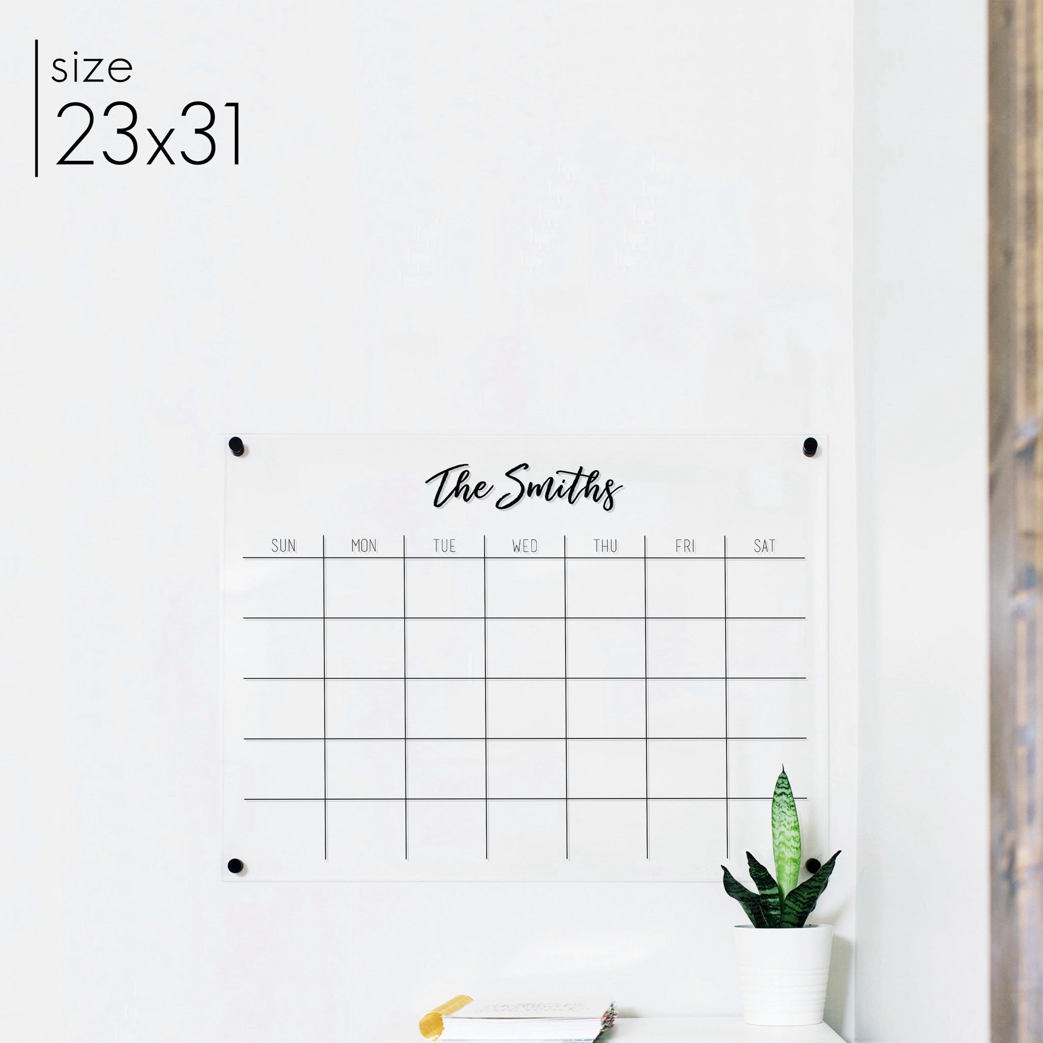 Monthly Acrylic Calendar | Horizontal Traeger