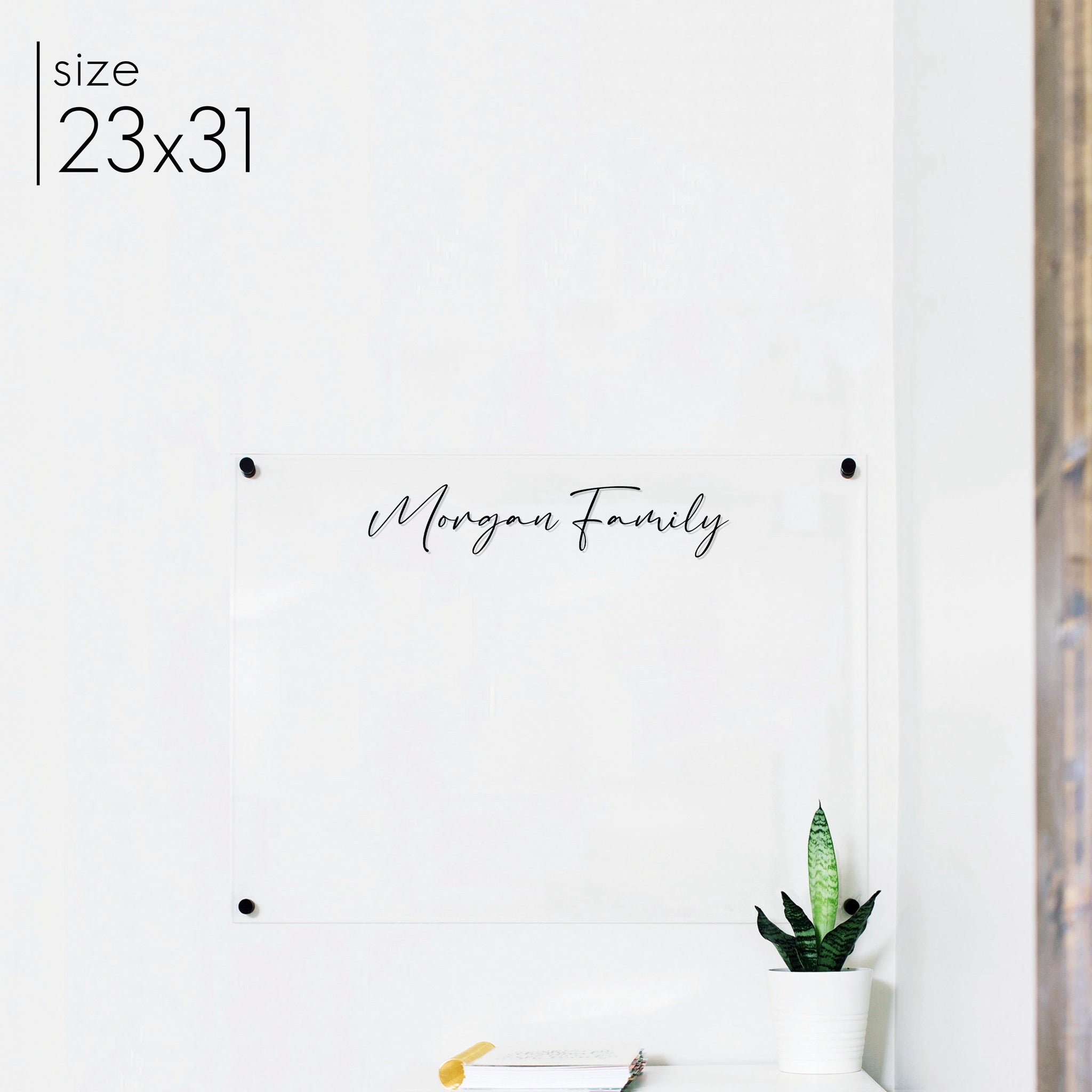 Large Acrylic Dry-erase Board | Horizontal Pennington