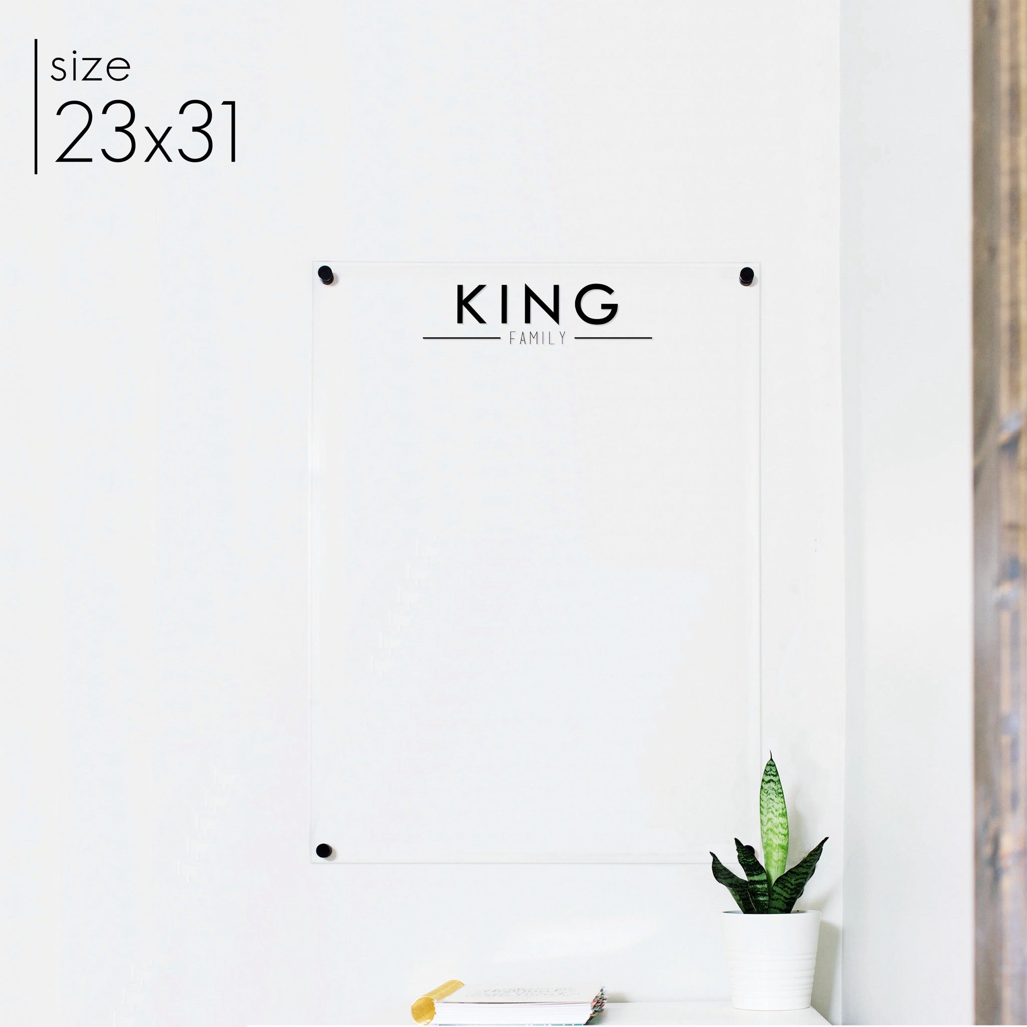Large Acrylic Dry-erase Board | Vertical Craig