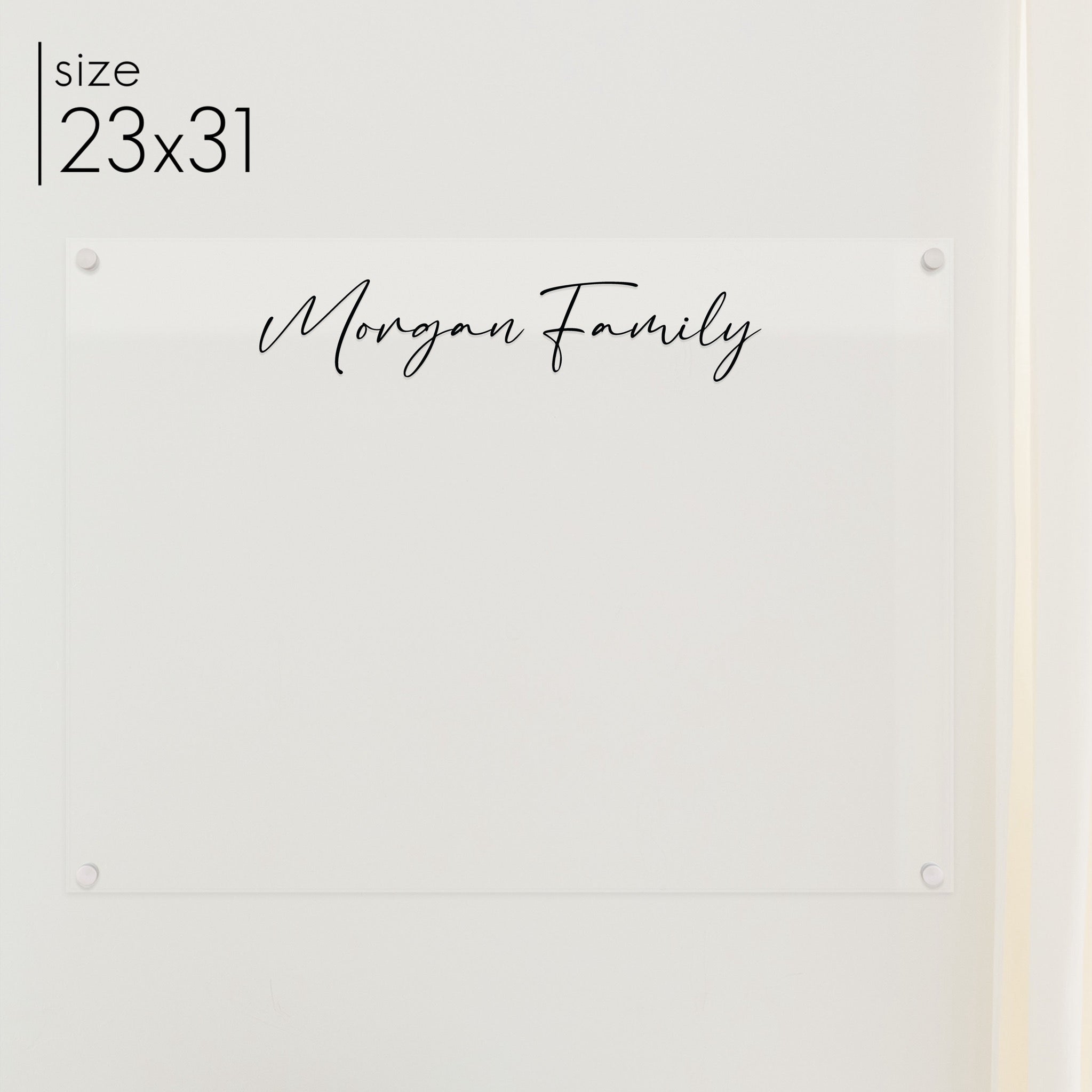 Large Acrylic Dry-erase Board | Horizontal Pennington