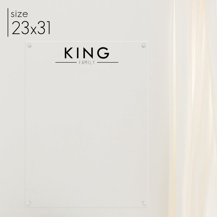 Large Acrylic Dry-erase Board | Vertical Craig