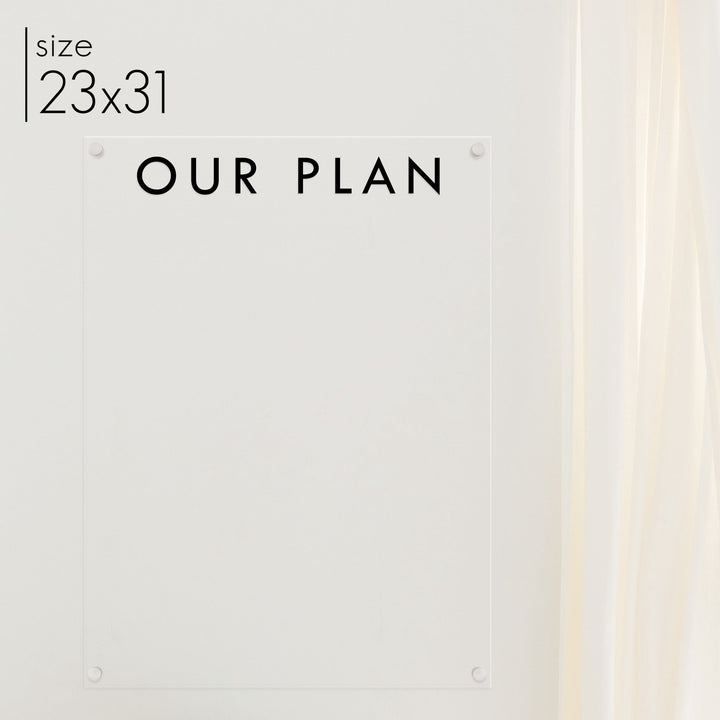 Large Acrylic Dry-erase Board | Vertical Madi