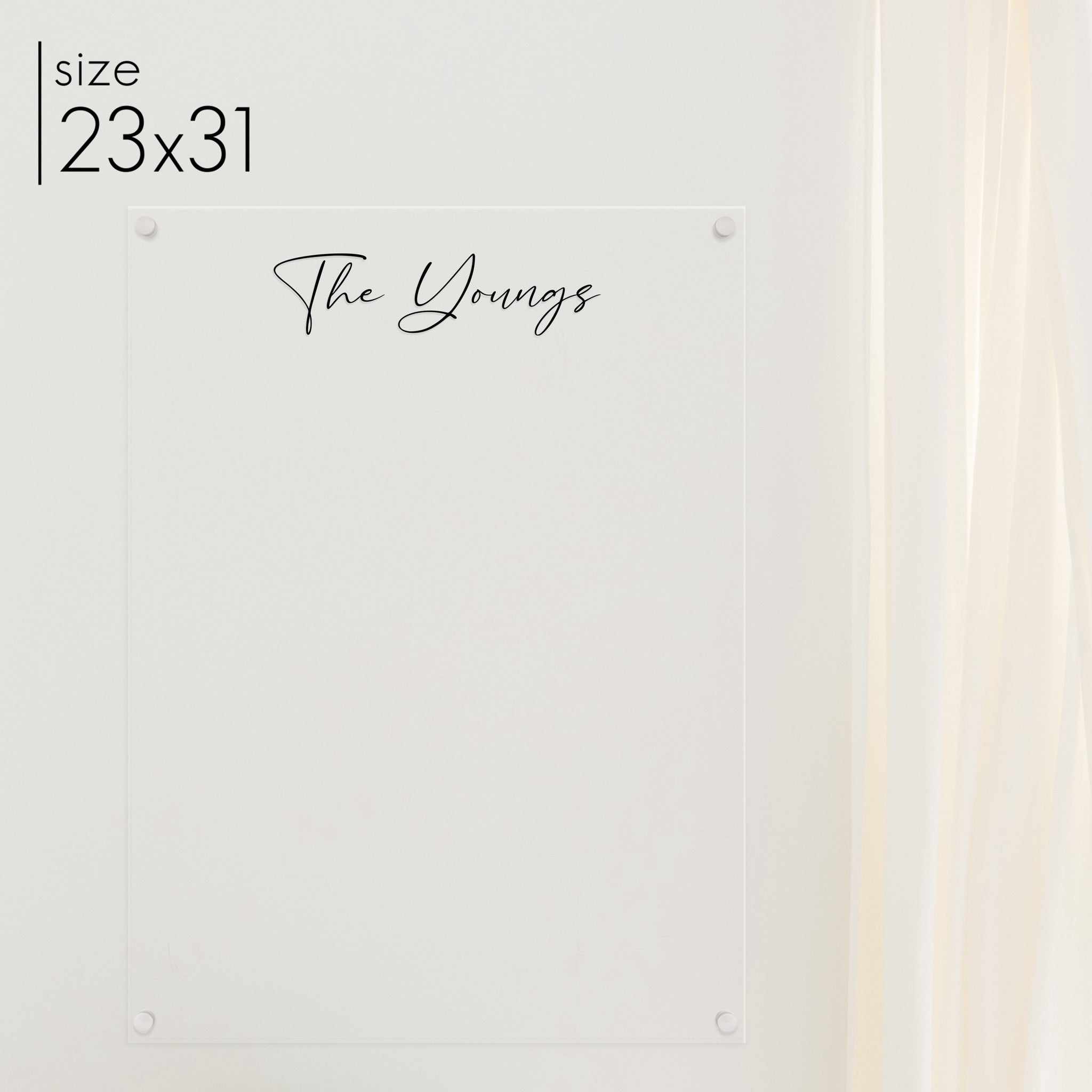 Large Acrylic Dry-erase Board | Vertical Pennington