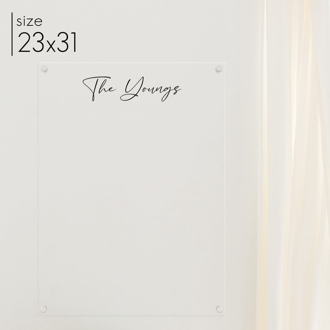 Large Acrylic Dry-erase Board | Vertical Pennington