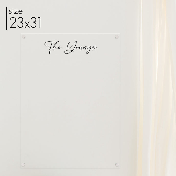 Large Acrylic Dry-erase Board | Vertical Pennington