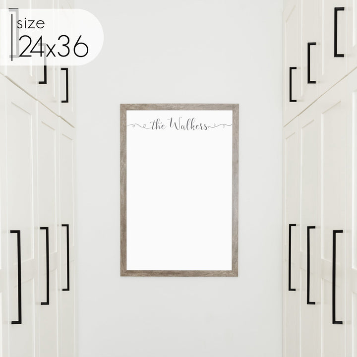 Large Framed Whiteboard | Vertical Knope