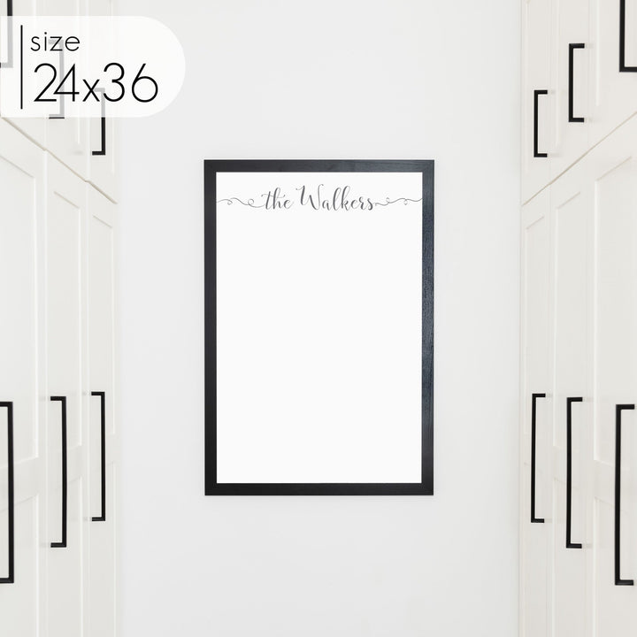 Large Framed Whiteboard | Vertical Knope